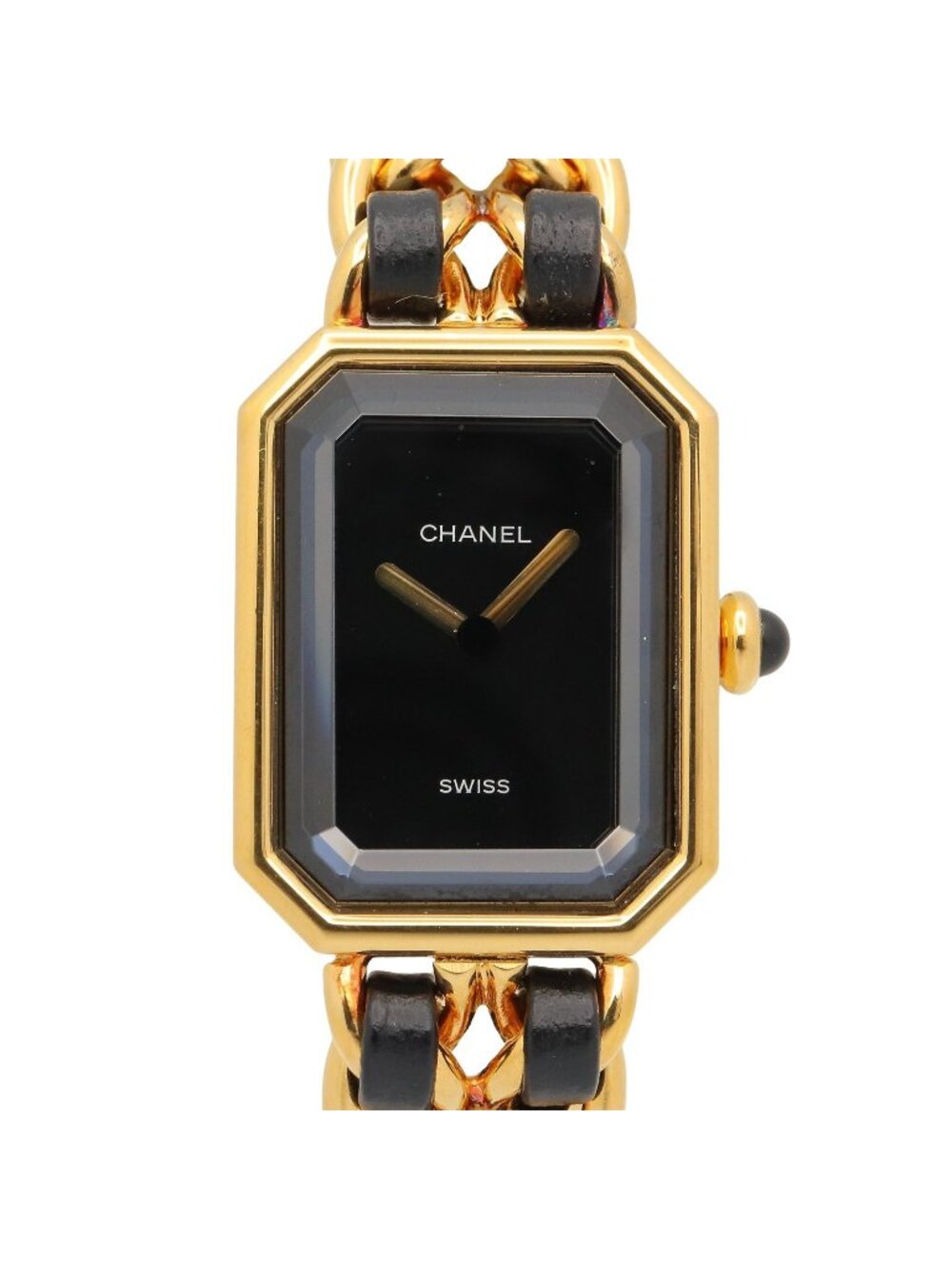 Chanel Watch Premiere M Black Leather